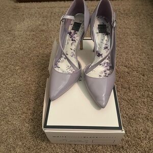 White House Black Market Lavender (Sabrina Cool Wisteria) Heels